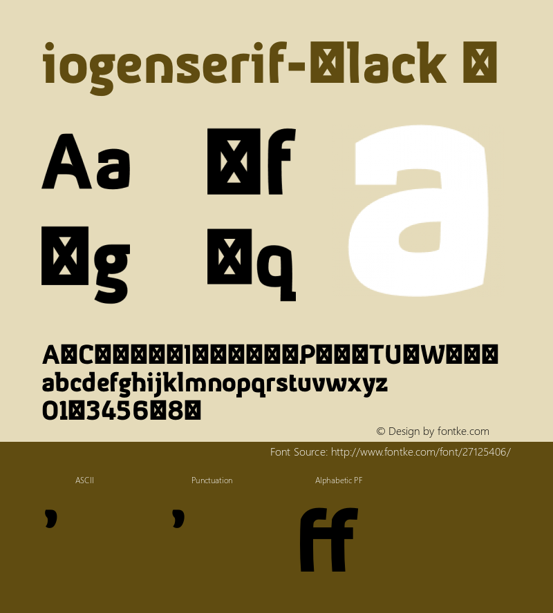 ☞iogenserif-Black 1.000;com.myfonts.easy.taner-ardali.iogen.serif-black.wfkit2.version.4tt3图片样张