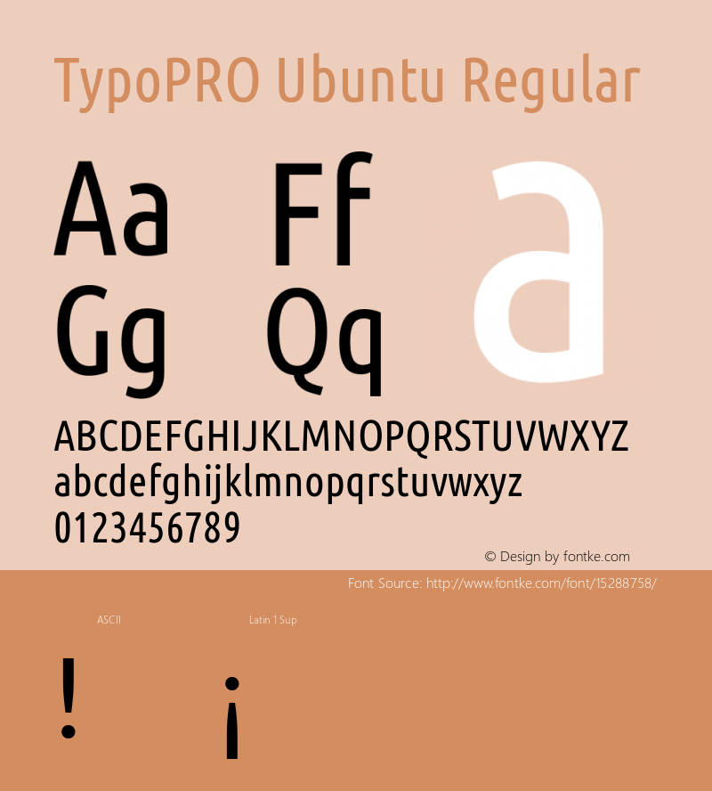 TypoPRO Ubuntu Regular Version 0.80图片样张