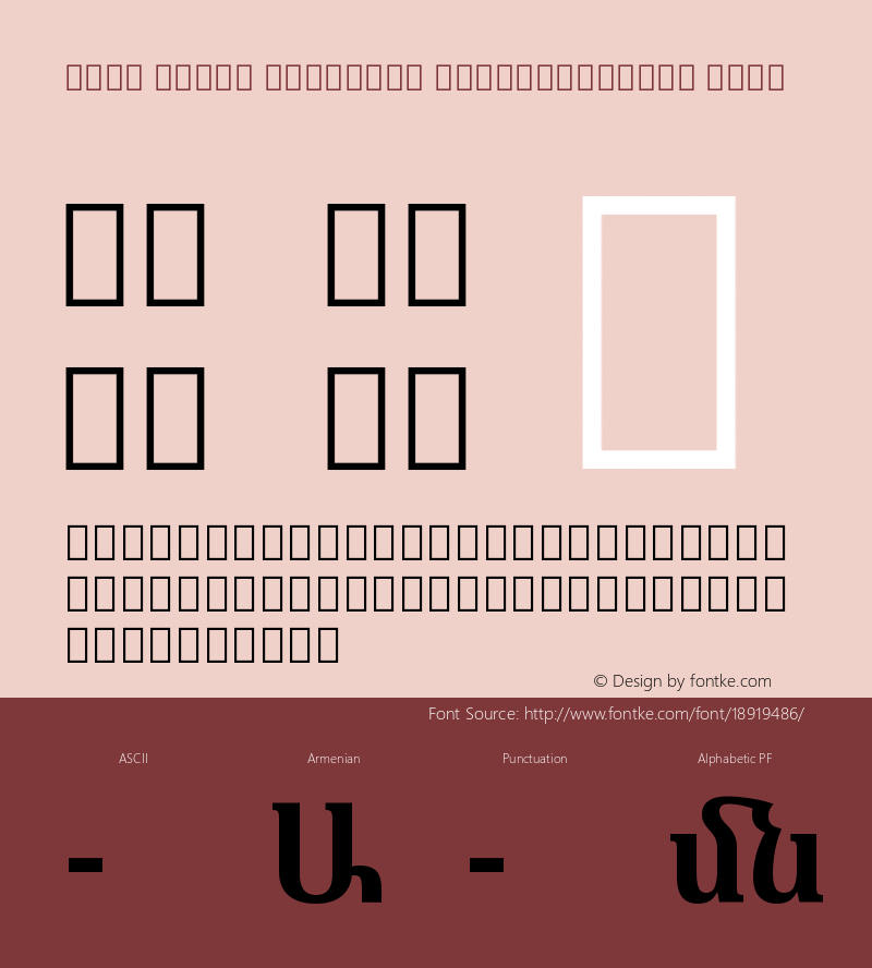 Noto Serif Armenian SemiCondensed Bold Version 1.901图片样张