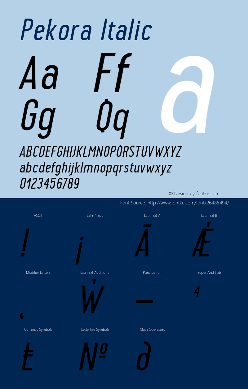 Pekora-Italic 1.000;com.myfonts.easy.blazej-ostoja-lniski.pekora.regular-italic.wfkit2.version.4ccH图片样张