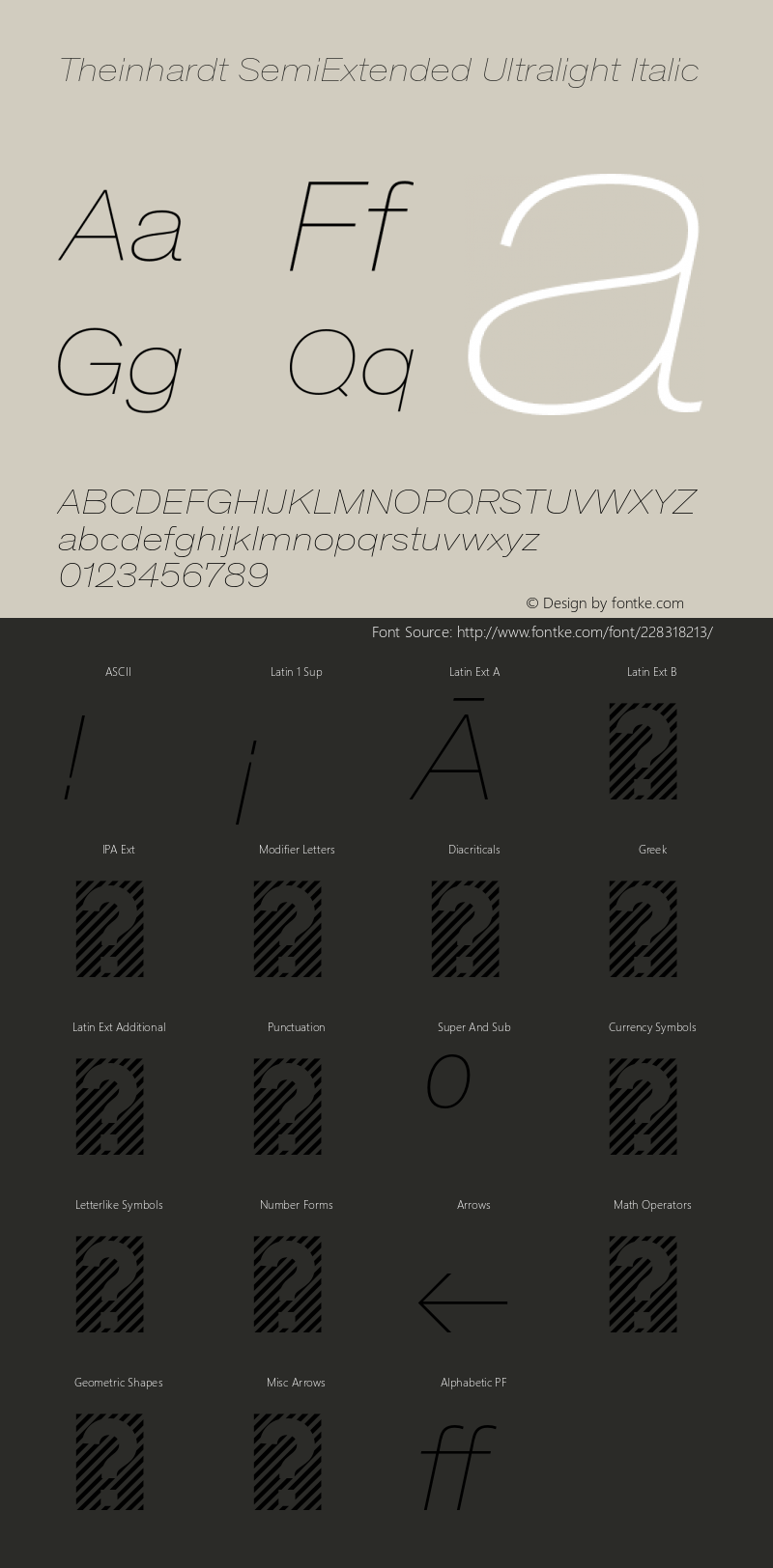 TheinhardtSemiExtended-UltralightItalic Version 1.002; build 0003图片样张