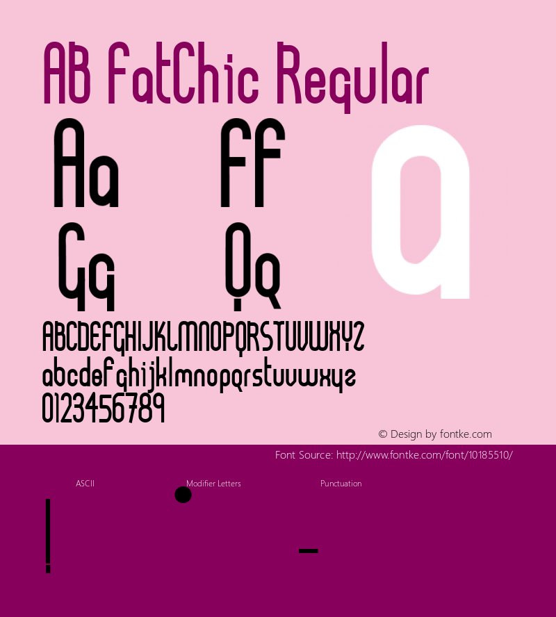 AB FatChic Regular Unknown图片样张