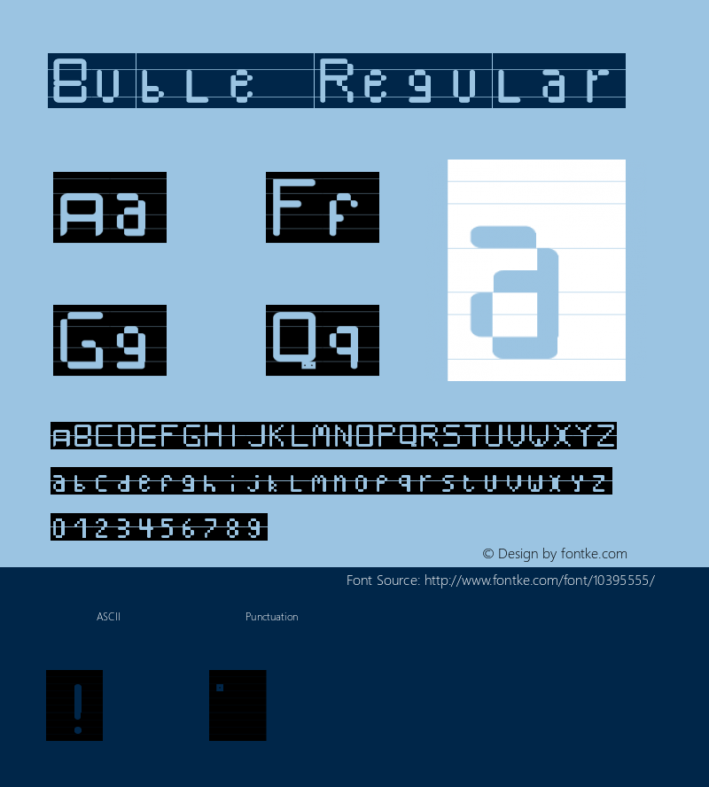 Buble Regular Version 1.0图片样张