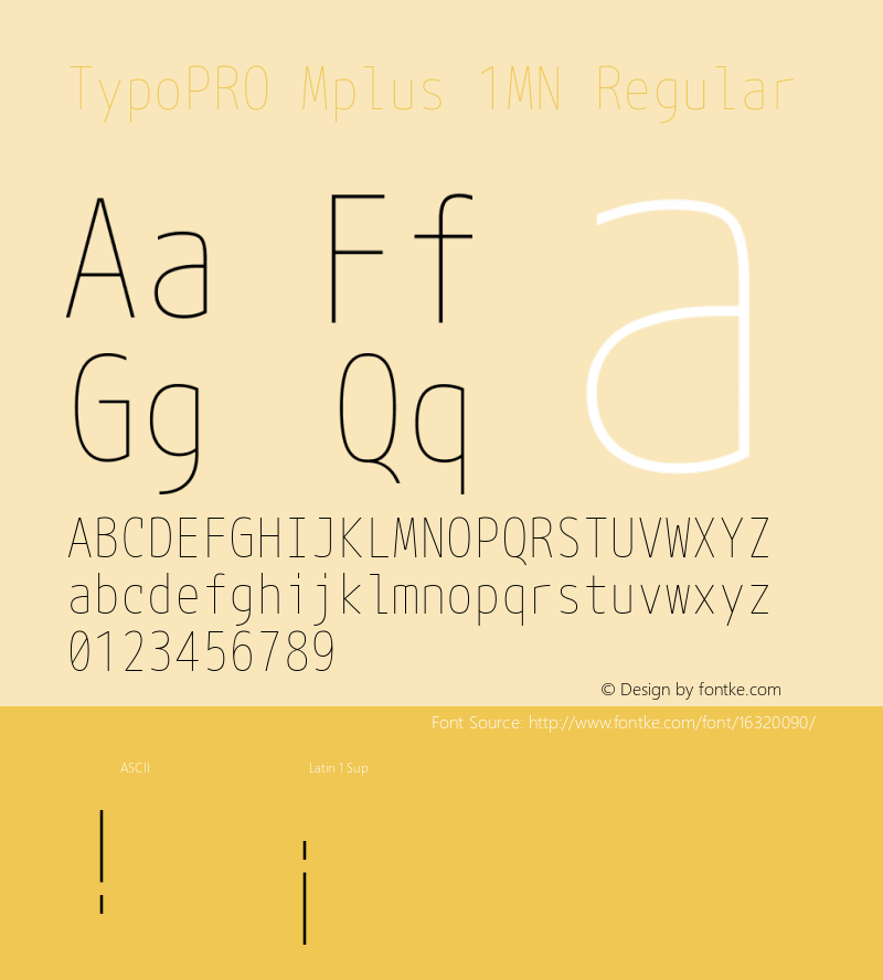 TypoPRO Mplus 1MN Regular Version 1.059图片样张