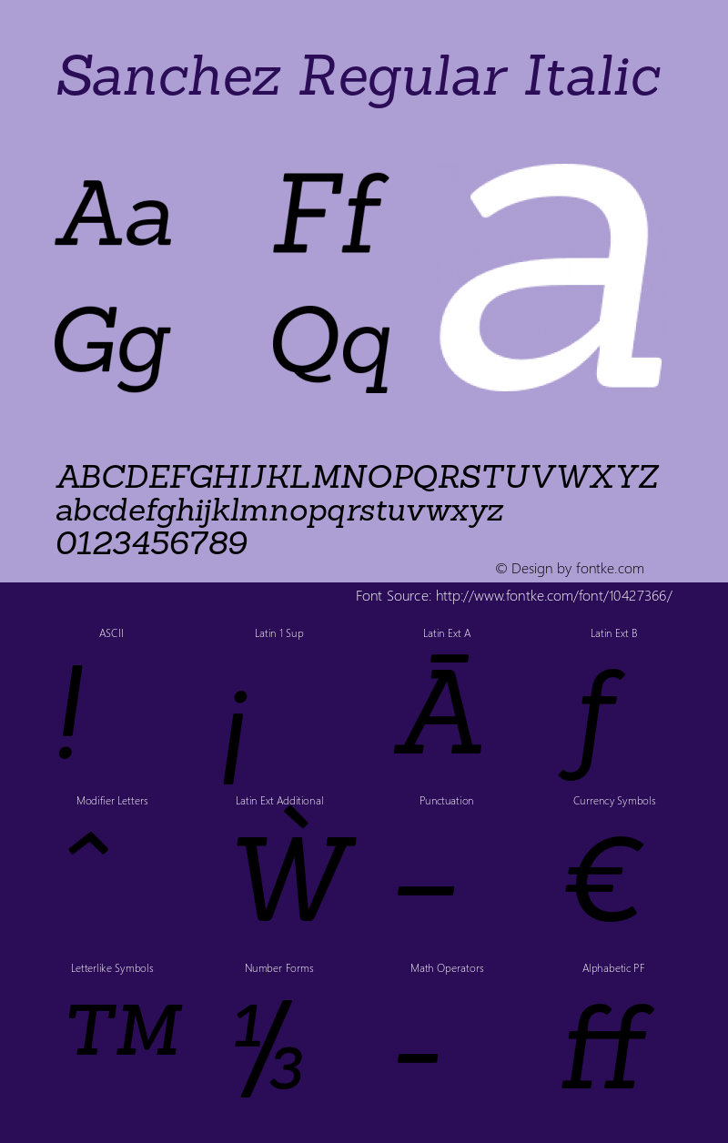 Sanchez Regular Italic 001.001图片样张