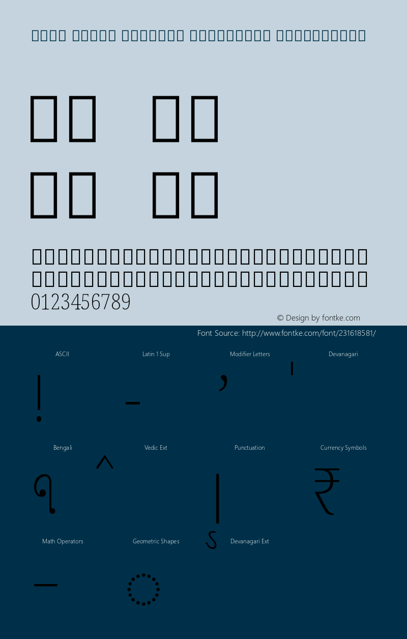 Noto Serif Bengali Condensed ExtraLight Version 2.001图片样张