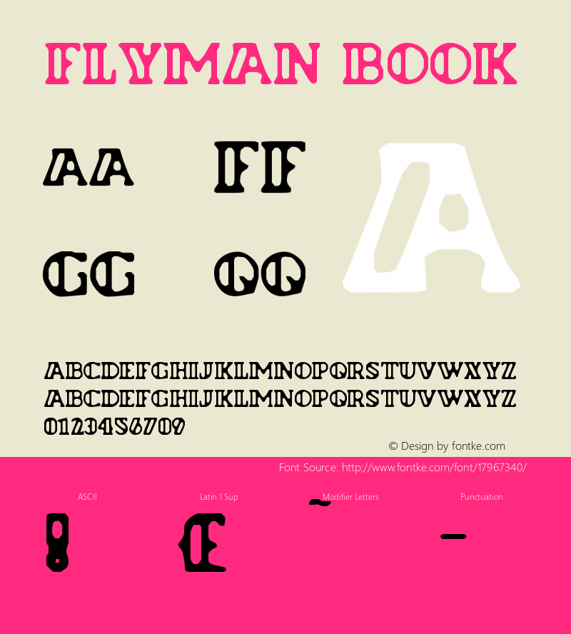 Flyman Book Version Macromedia Fontograp图片样张