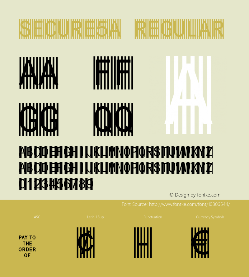 Secure5a Regular Macromedia Fontographer 4.1 3/21/2005图片样张