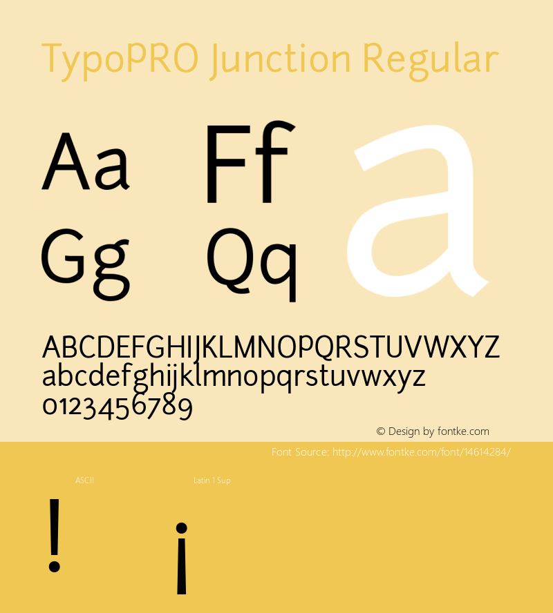 TypoPRO Junction Regular Version 1.056图片样张