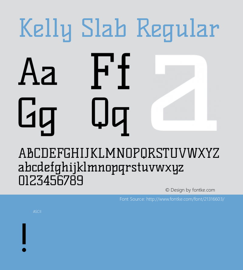 Kelly Slab Regular 图片样张