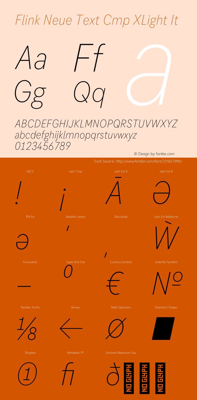 Flink Neue Text Cmp XLight It Version 2.100;Glyphs 3.1.2 (3150)图片样张