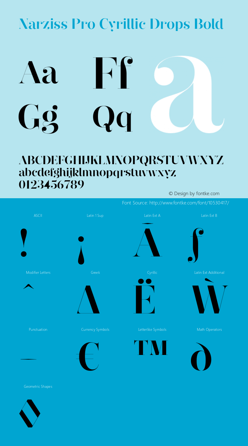 Narziss Pro Cyrillic Drops Bold Version 1.000;PS 001.000;hotconv 1.0.70;makeotf.lib2.5.58329;com.myfonts.hubertjocham.narziss-pro-cyrillic.narziss-pro-cy-bold-drops.wfkit2.3TSt图片样张