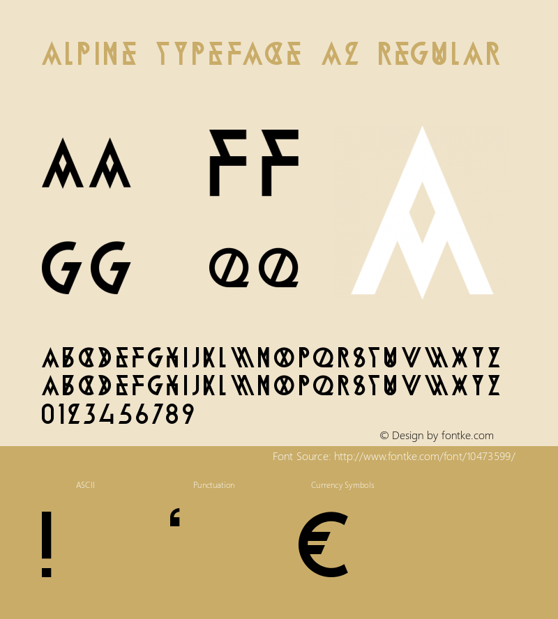 Alpine Typeface A2 Regular Version 1.000图片样张