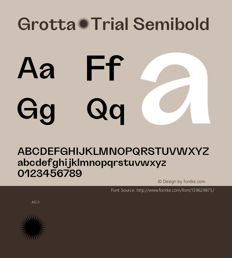 Grotta-Trial Semibold Version 1.000图片样张