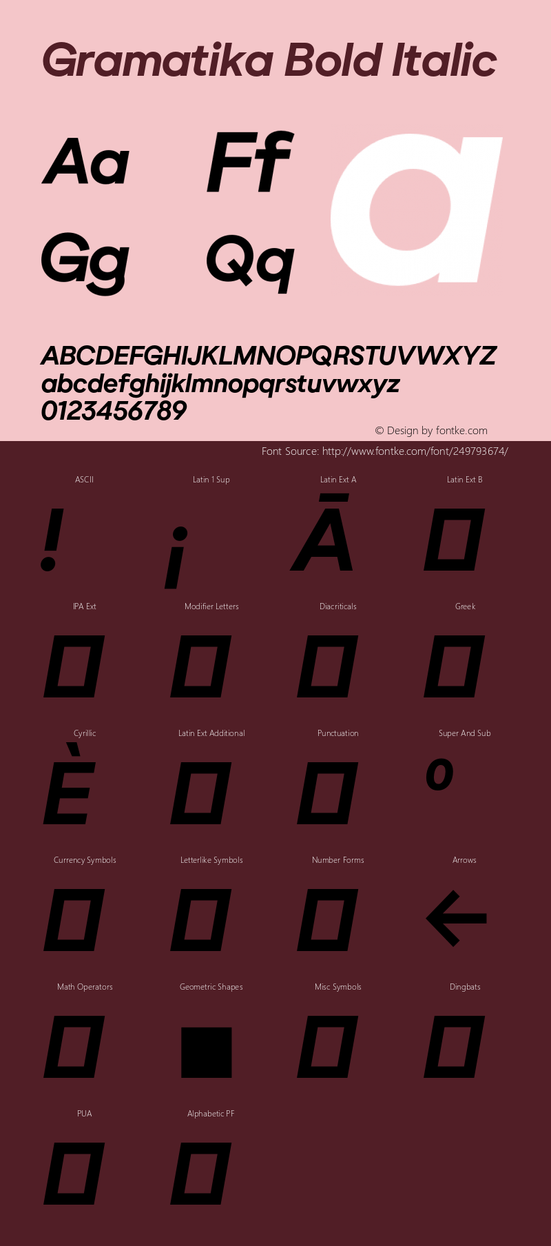 Gramatika Bold Italic 2.001图片样张