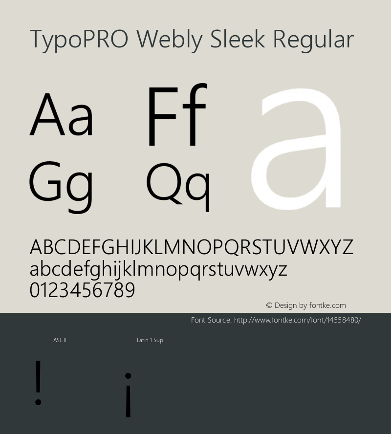 TypoPRO Webly Sleek Regular Version 0.10 January 23, 2013图片样张