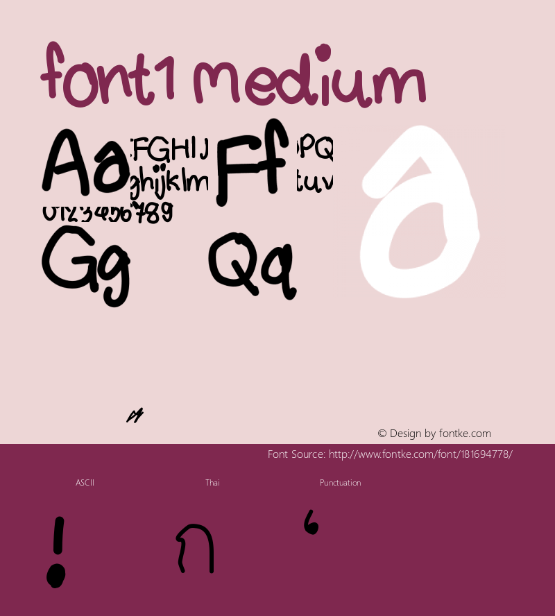 font1 Version 001.000图片样张