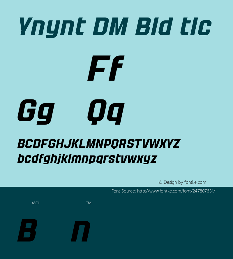 Yanyont DEMO Bold Italic Version 1.000;Glyphs 3.1.2 (3151)图片样张