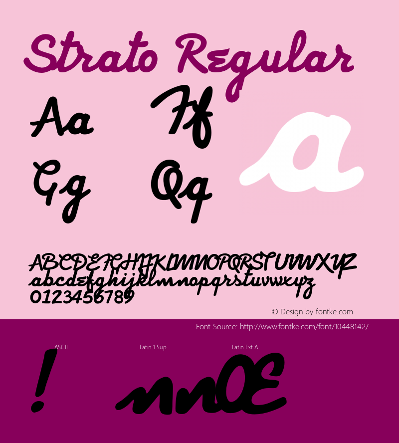 Strato Regular Version 1.001;PS 001.001;hotconv 1.0.56;makeotf.lib2.0.21325图片样张