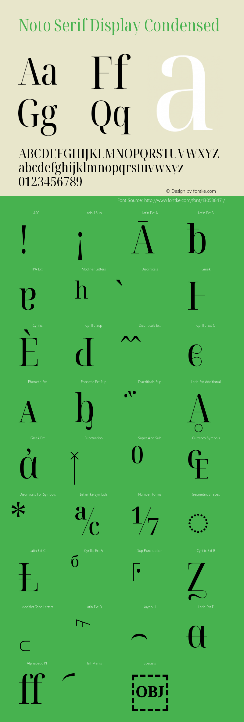 Noto Serif Display Condensed Version 2.003图片样张