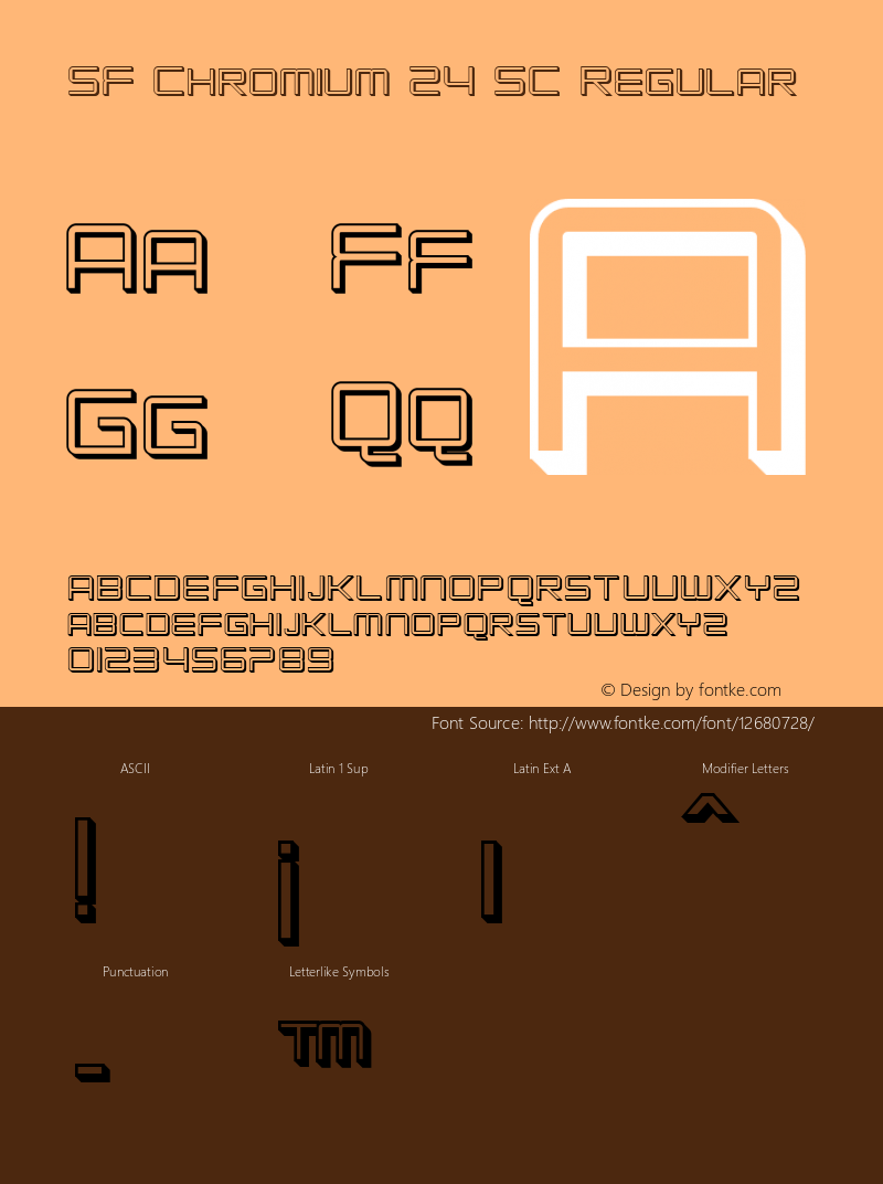 SF Chromium 24 SC Regular ver 1.0; 2000. Freeware for non-commercial use.图片样张