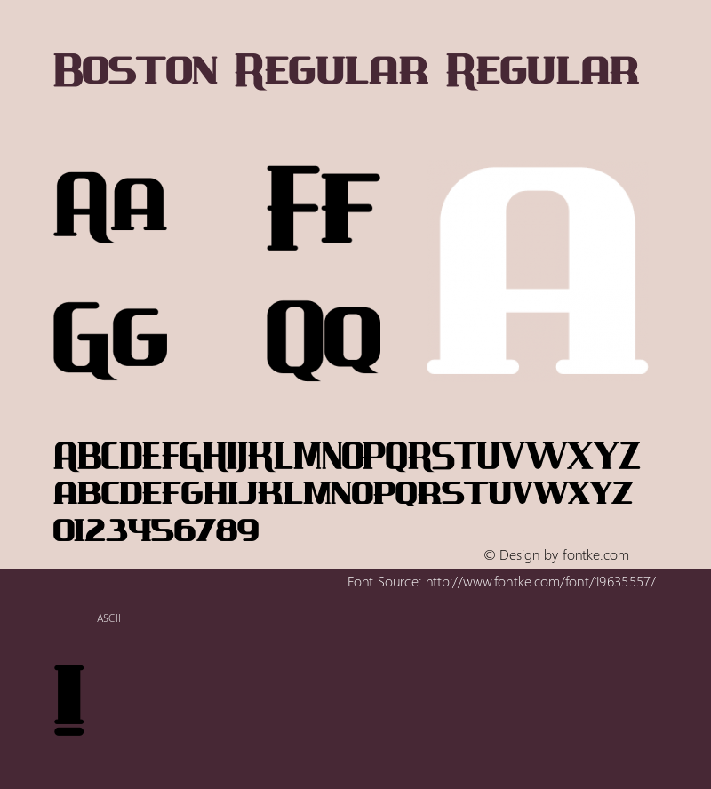 Boston Regular Version 1.000图片样张