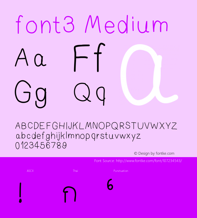 font3 Version 001.000图片样张