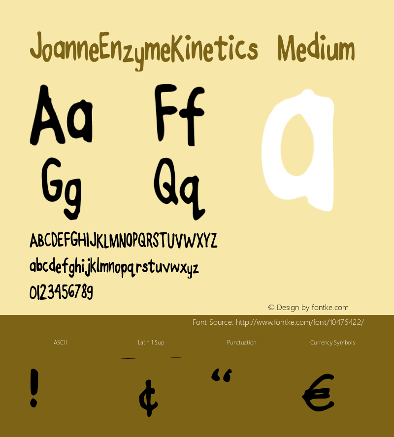 JoanneEnzymeKinetics Medium Version 001.000图片样张