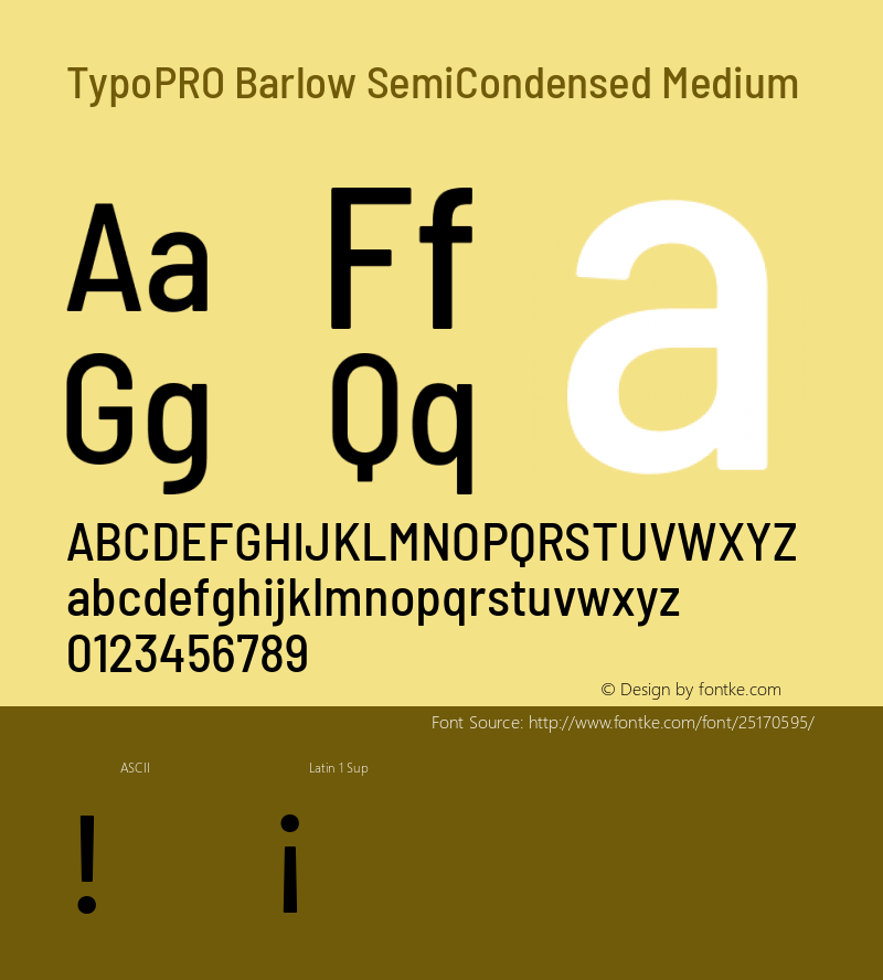 TypoPRO Barlow Semi Condensed Medium Version 1.301图片样张