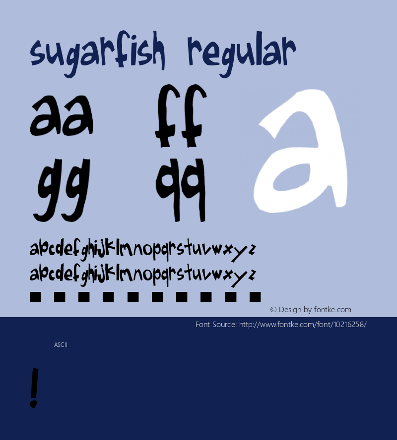 Sugarfish Regular Unknown图片样张