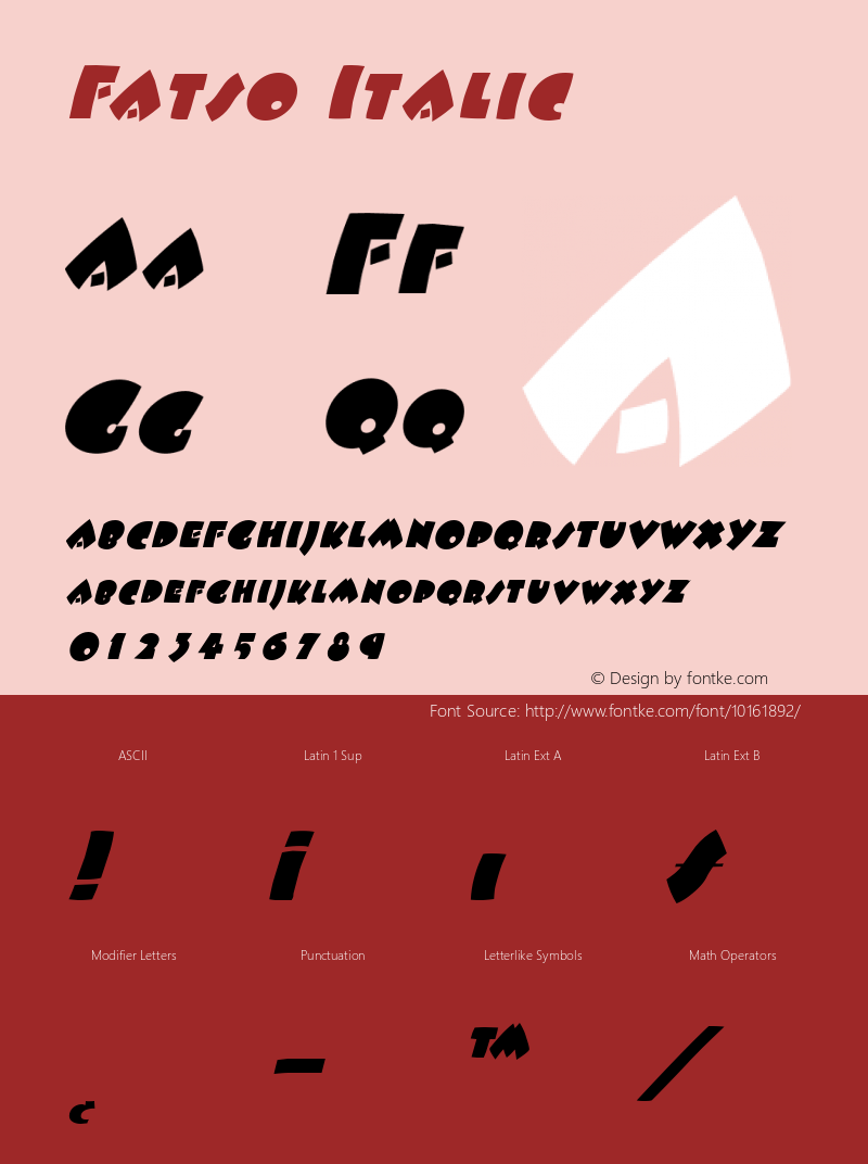 Fatso Italic Rev 002.000图片样张