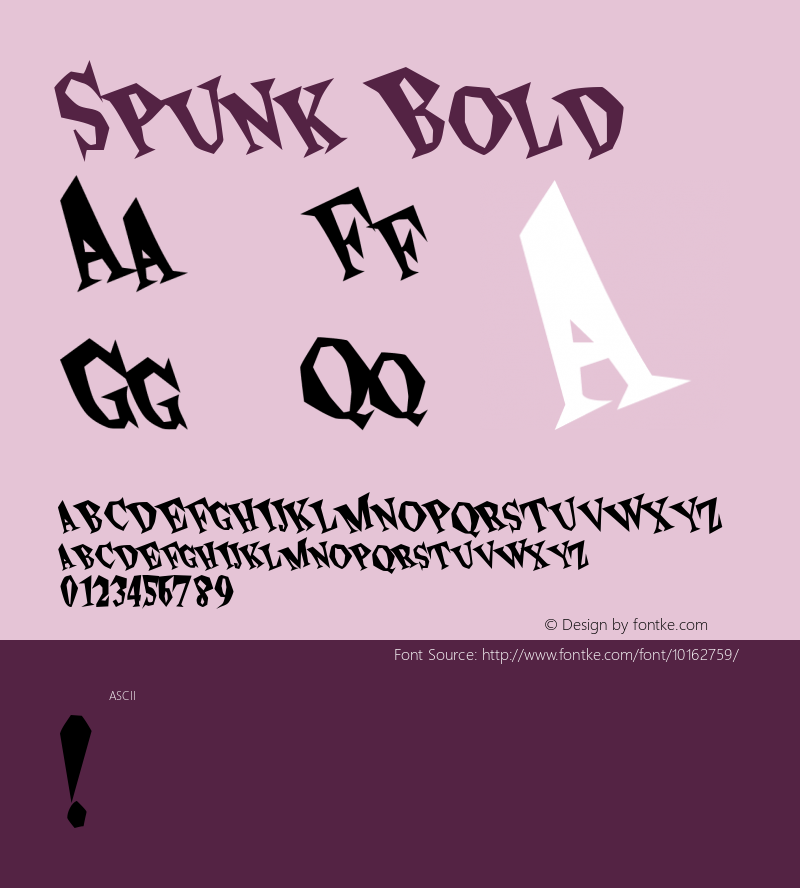 Spunk Bold Rev. 003.000图片样张