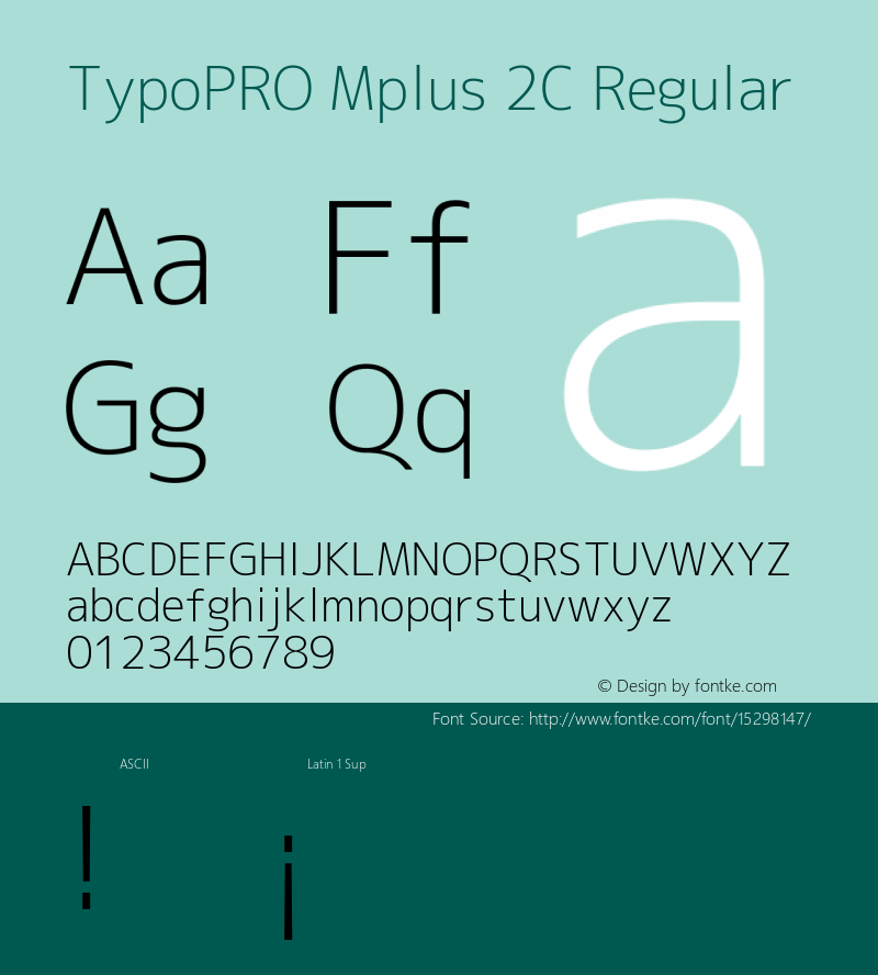 TypoPRO Mplus 2C Regular Version 1.059图片样张