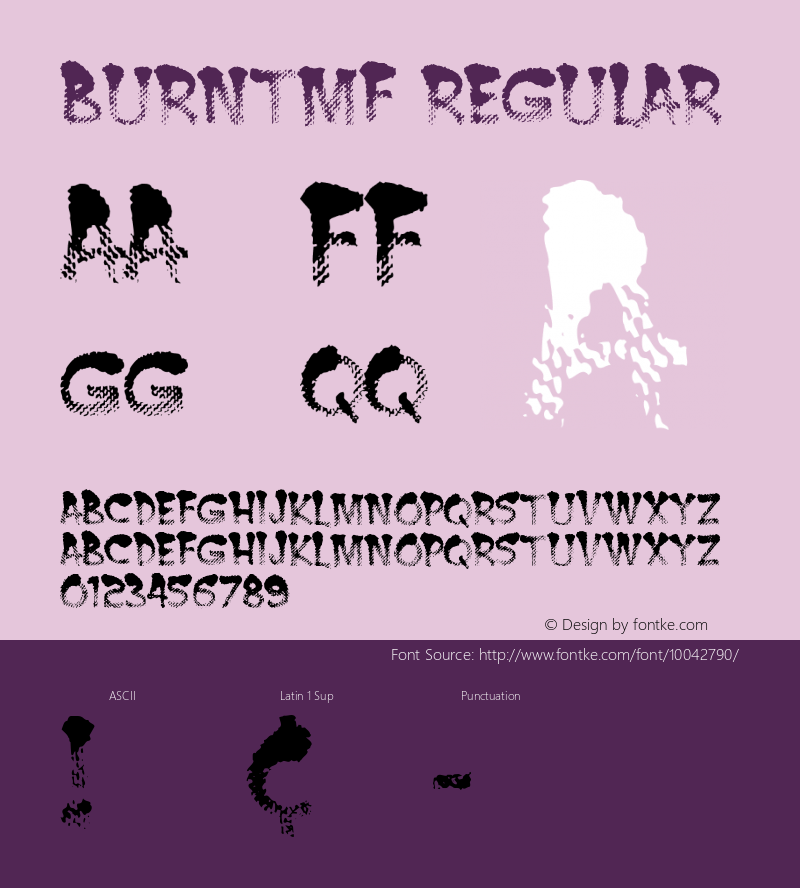 BurntMF Regular 1.0图片样张