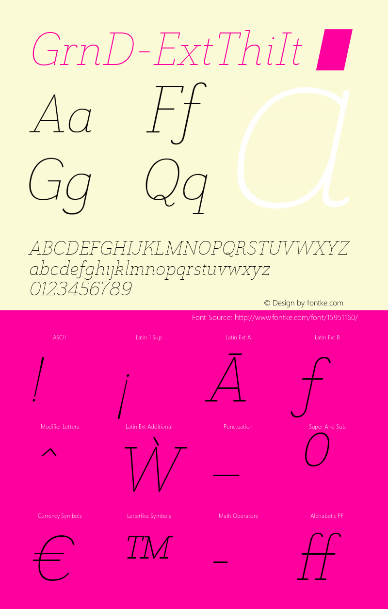 GrnD-ExtThiIt ☞ Version 1.000;com.myfonts.easy.insigne.grenale-slab.ext-thin-italic.wfkit2.version.4vgV图片样张