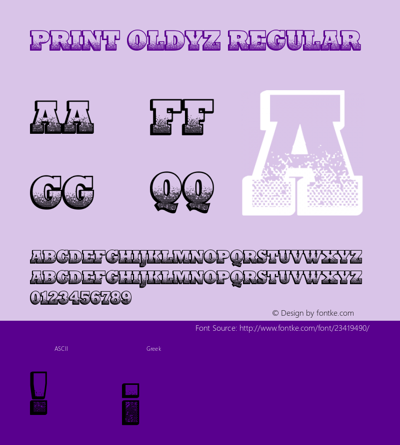 Print Oldyz Version 1.00 January 31, 2014, initial release图片样张