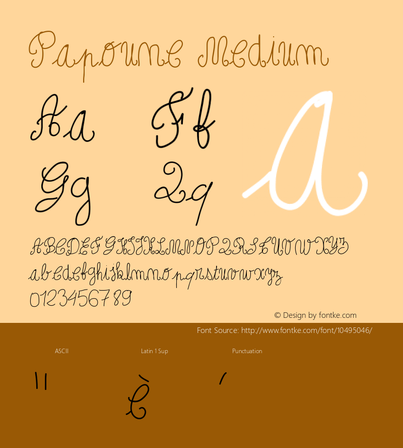 Papoune Medium Version 001.000图片样张