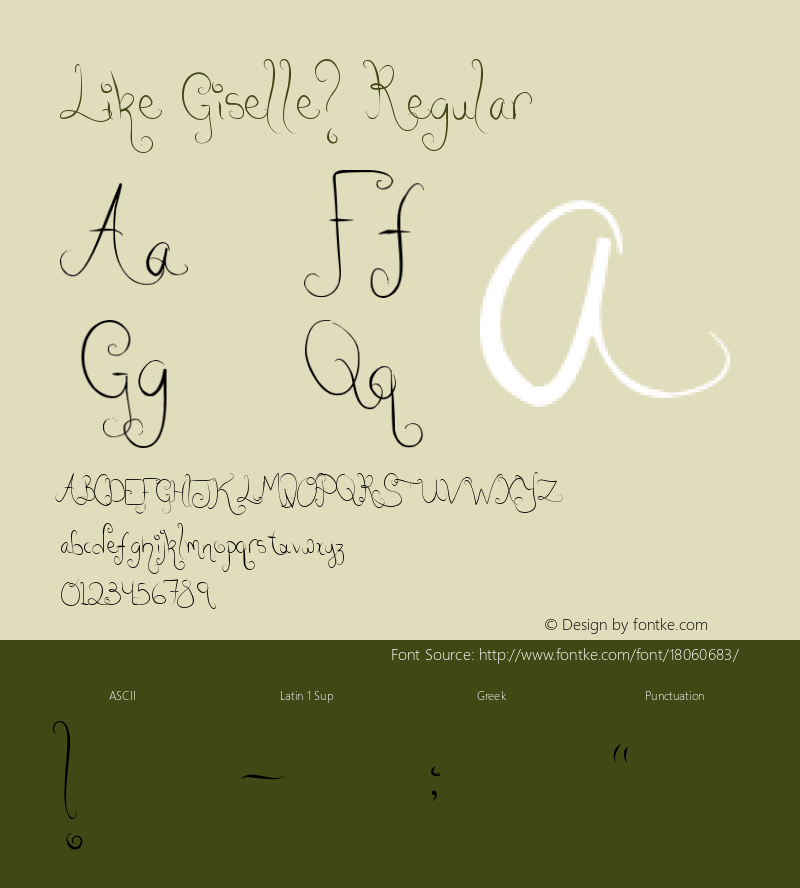 Like Giselle? Regular Version 1.00 February 28, 2010, initial release图片样张