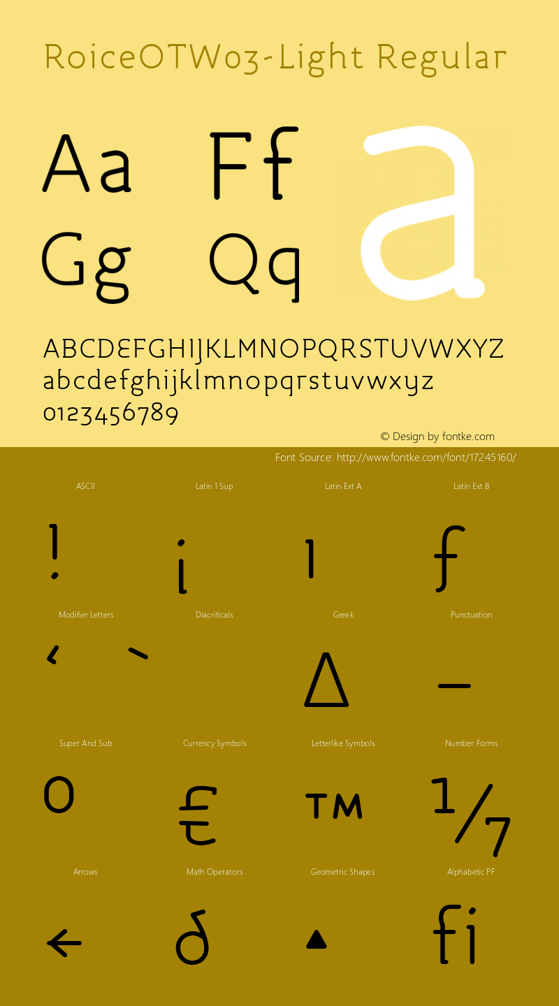 RoiceOTW03-Light Regular Version 7.504图片样张
