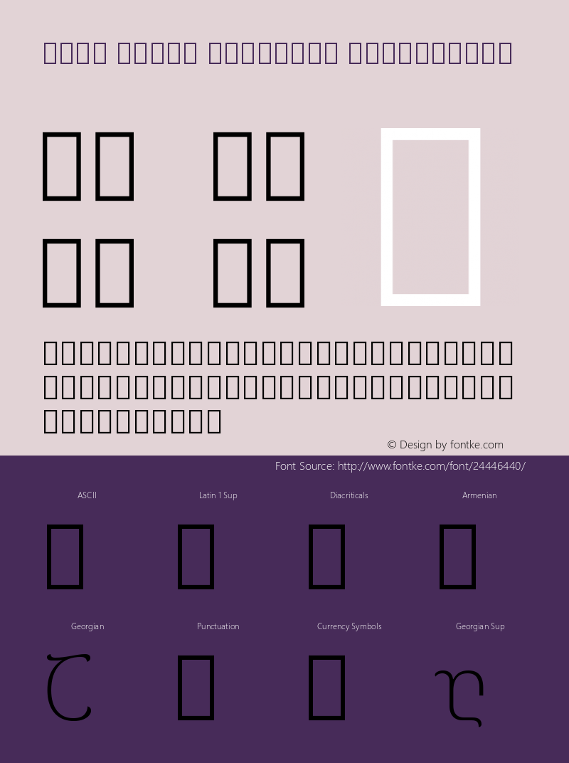 Noto Serif Georgian ExtraLight Version 2.000图片样张