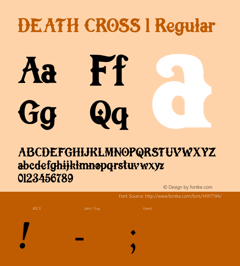 DEATH CROSS 1 Regular Version 1.00 October 22, 2013, initial release图片样张