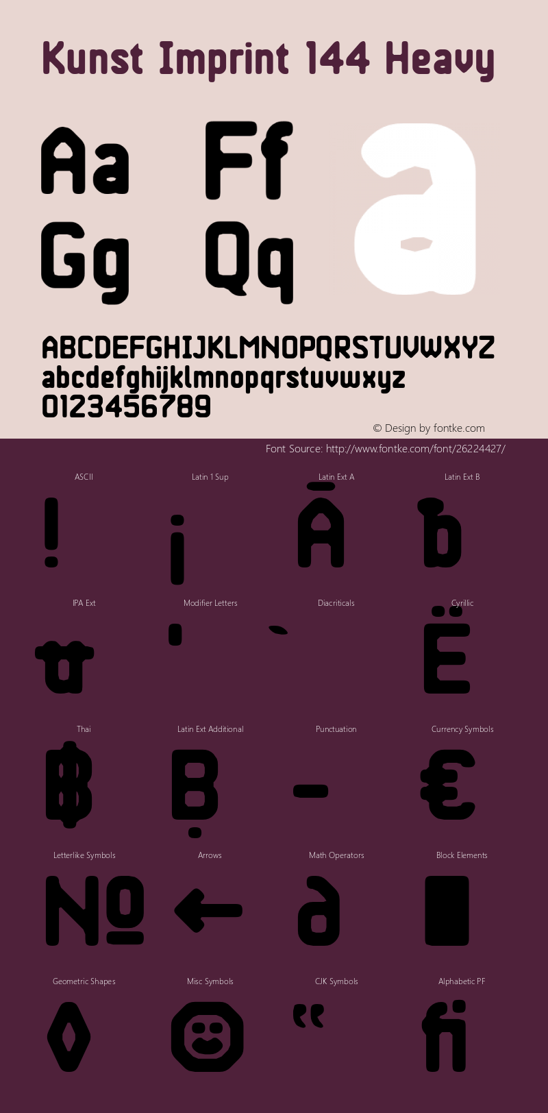 KunstImprint-144Heavy Version 1.500;com.myfonts.easy.matt-grey.kunst-imprint.144-heavy.wfkit2.version.4WXo图片样张