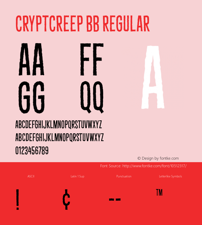 CryptCreep BB Regular Version 1.000图片样张