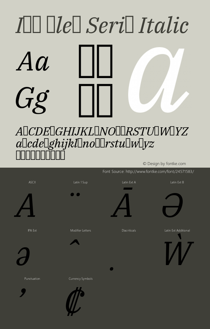 IBM Plex Serif Italic Version 1.002图片样张
