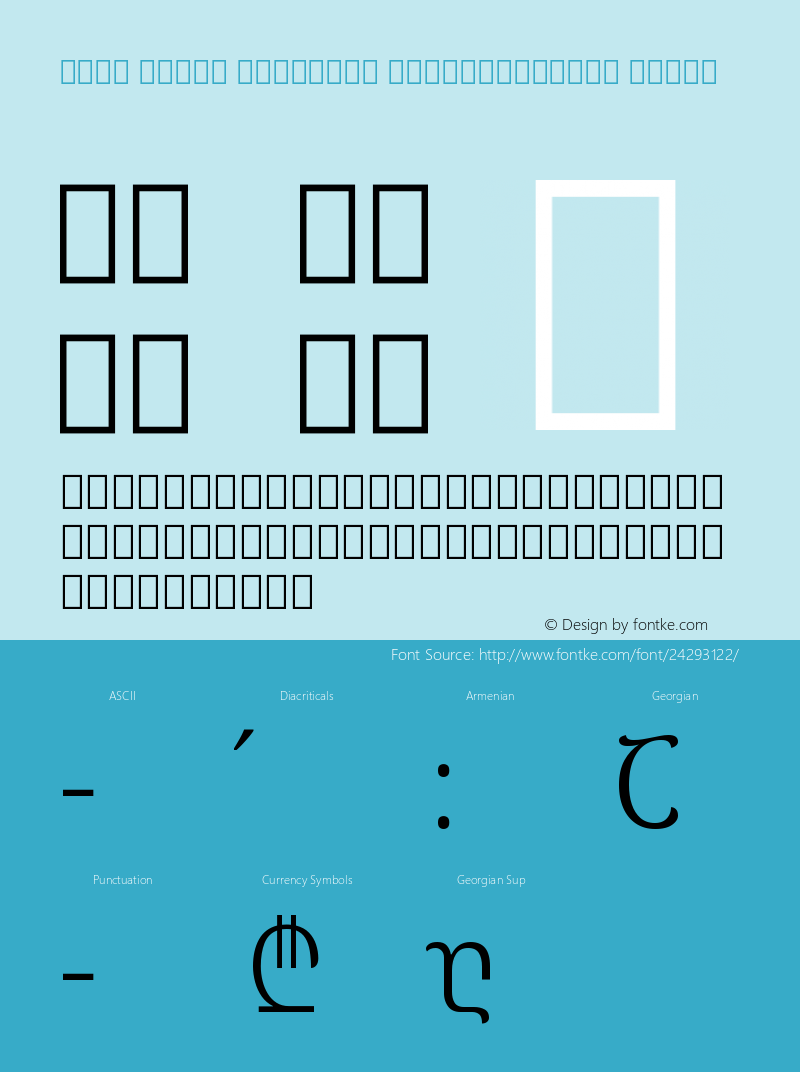 Noto Serif Georgian SemiCondensed Light Version 2.000;GOOG;noto-source:20170915:90ef993387c0图片样张