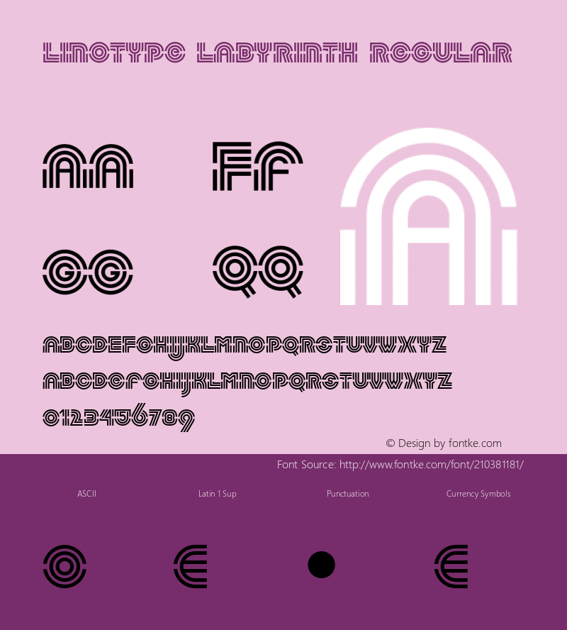 Linotype Labyrinth Version 1.00图片样张