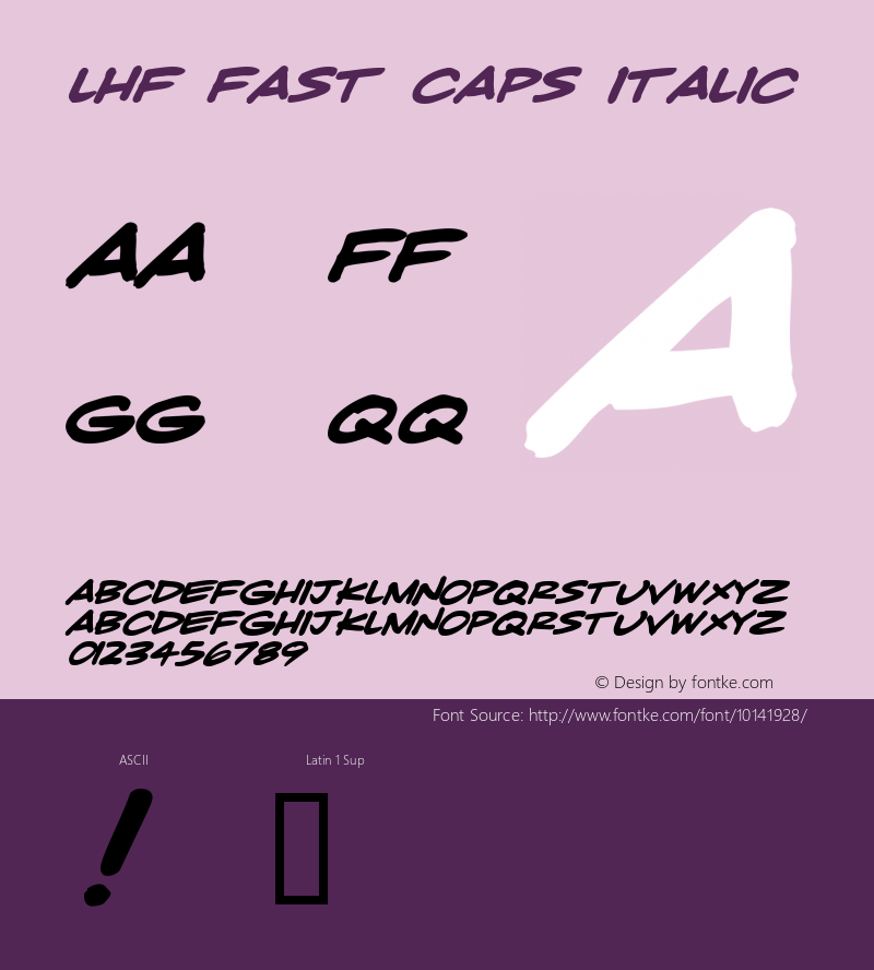 LHF Fast Caps Italic 001.001图片样张