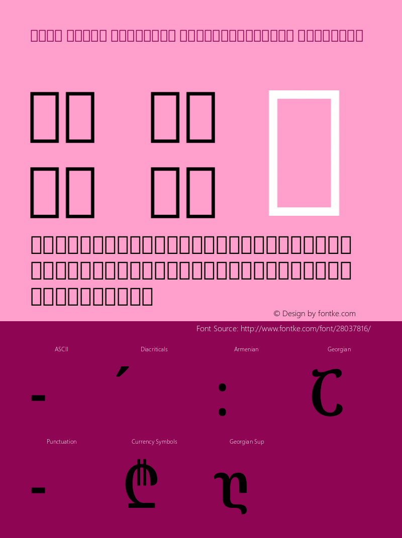 Noto Serif Georgian ExtraCondensed SemiBold Version 2.000图片样张