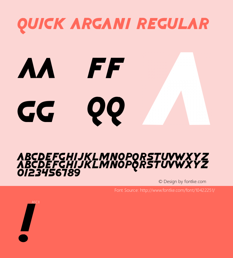 Quick Argani Regular 001.003图片样张