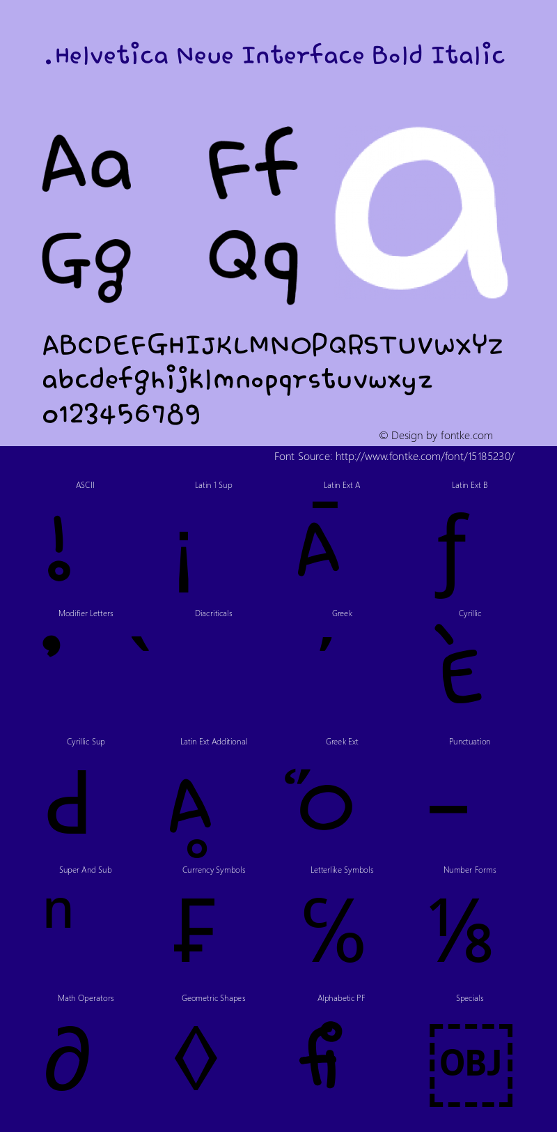 .Helvetica Neue Interface Bold Italic 10.0d35e1图片样张